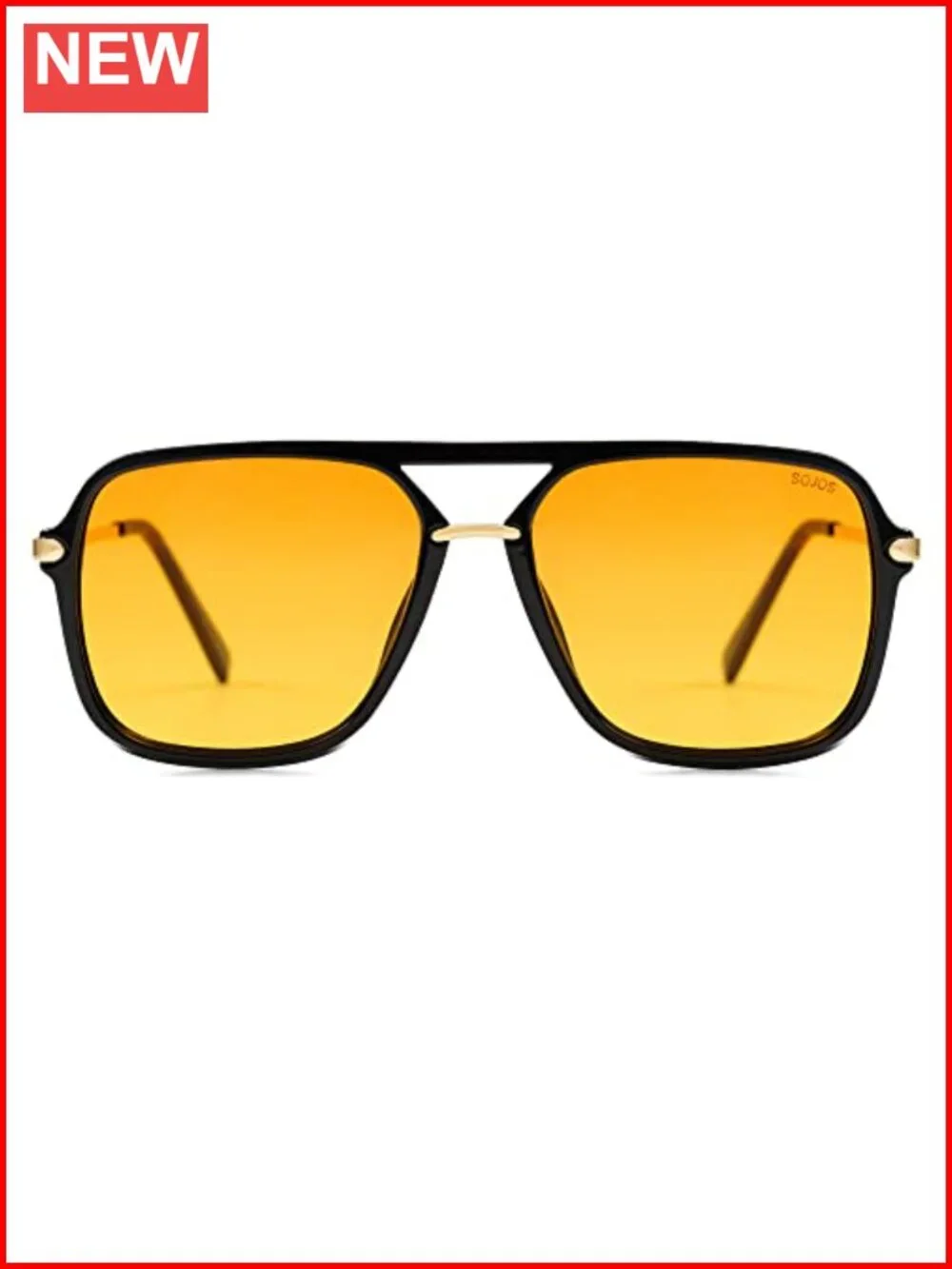 High Definition UV400 Polarized TAC Lens Sunglasses, Retro Double Bar Aviator